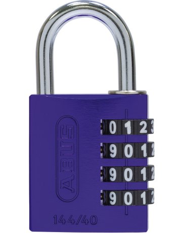 Bild AV - Zahlen-Vorhangschloss 144/40 B/DFNLI, Aluminium, lila - ABUS-1