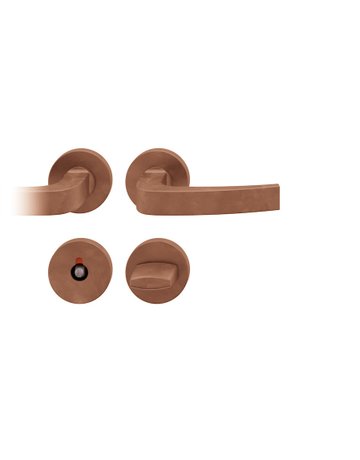 Bild Drückergarnitur 72 1163 Rosette rd,WC/SS,8(8),DR,h-bro.,TS39-48,AGL3 - FSB-0