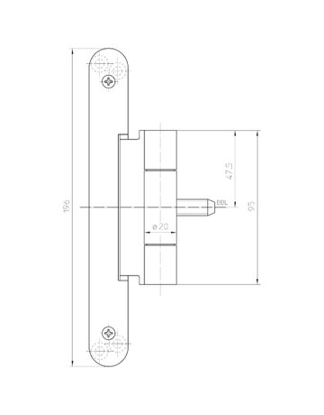 Bild Objektband VARIANT VN3747/100 M10x1 Comp Ø20/80kg, edelstahl matt - SIMONSWERK-2