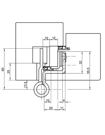 Bild Objektband VARIANT VX 7859/160-4FD 18/12 Ø22,5/120kg,edelstahl matt - SIMONSWERK-5