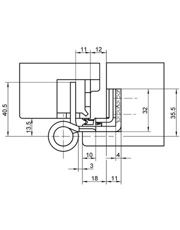 Bild Objektband VARIANT VX 7939/160-4FD 18/12 Ø22,5/300kg,edelstahl matt - SIMONSWERK-3