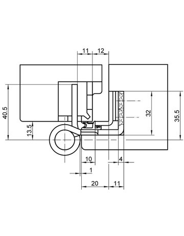 Bild Objektband VARIANT VX 7939/160-4FD 18/12 Ø22,5/300kg,edelstahl matt - SIMONSWERK-5