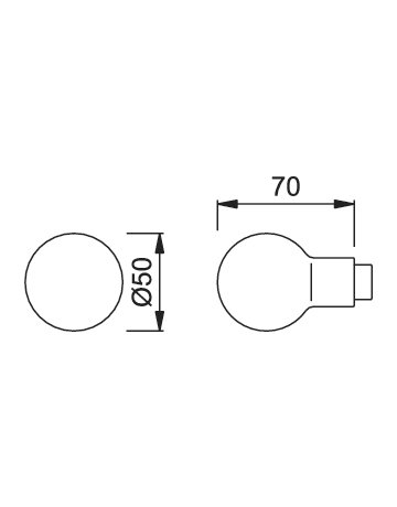 Bild Knopflochteil 50 8mm,F1 eloxiert - HOPPE-1