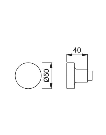 Bild Knopflochteil 58 8mm,F1 eloxiert - HOPPE-1