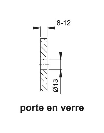 Bild Stoßgriff-Befestigung System Nr. 7 paarw.,TS8-12 - HOPPE-1