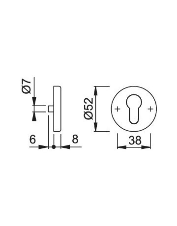 Bild RosetteE42KVS PAAR F69 PZ 37-42 - HOPPE-1