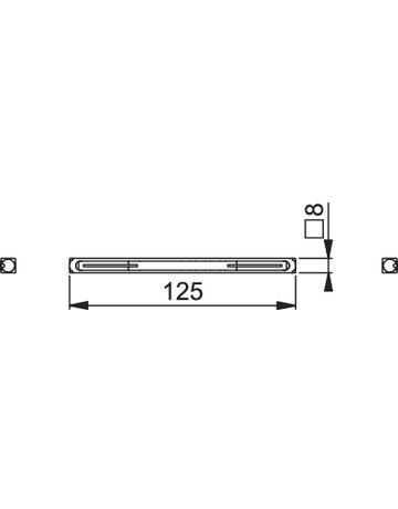 Bild Profilstift 8x125mm, TS 66-75,Eisen verzinkt - HOPPE-1