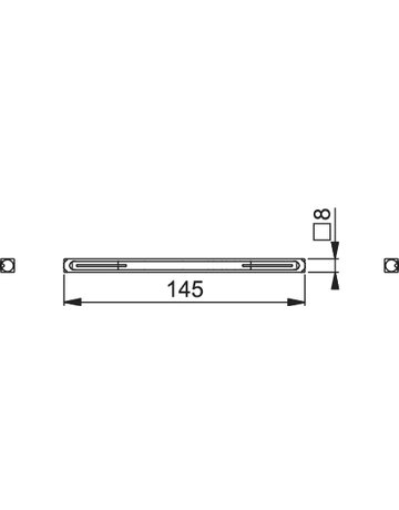 Bild HOPPE Profilstift, 8x145mm, Türstärke 86-95 verzinkt-1