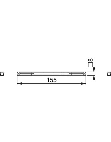 Bild HOPPE Profilstift, 8x155mm, Türstärke 96-105 verzinkt-1