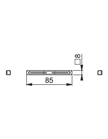 Bild HOPPE Profilstift, 8x85mm verzinkt-1