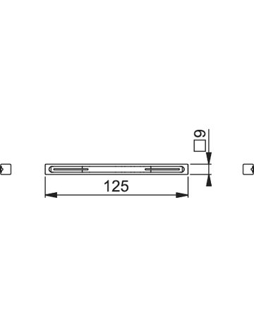 Bild Profilstift 9x125mm, TS 66-75,Eisen verzinkt - HOPPE-1