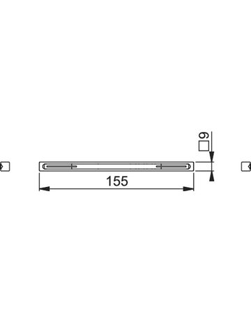 Bild Profilstift 9x155mm, TS 96-105,Eisen verzinkt - HOPPE-1