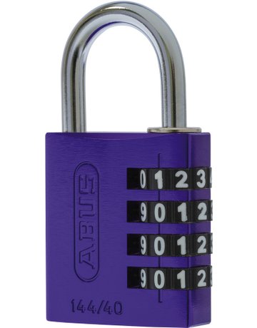 Bild AV - Zahlen-Vorhangschloss 144/40 B/DFNLI, Aluminium, lila - ABUS-0