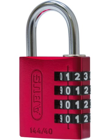Bild AV - Zahlen-Vorhangschloss 144/40 B/DFNLI, Aluminium, rot - ABUS-1