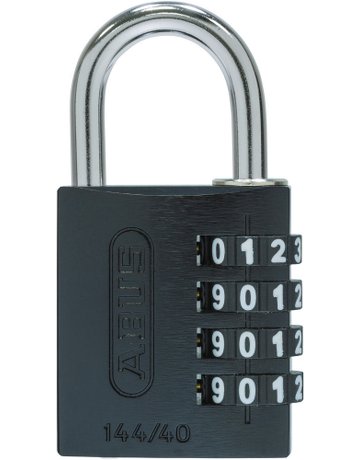 Bild AV - Zahlen-Vorhangschloss 144/40 B/DFNLI, Aluminium, schwarz - ABUS-1