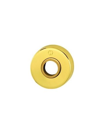 Bild HOPPE Drückerrosettenpaar M42KV, außen/innen, rund, mit Stütznocken, 9mm, Türstärke min. 37mm, Türstärke maximal 42mm, messing poliert-0