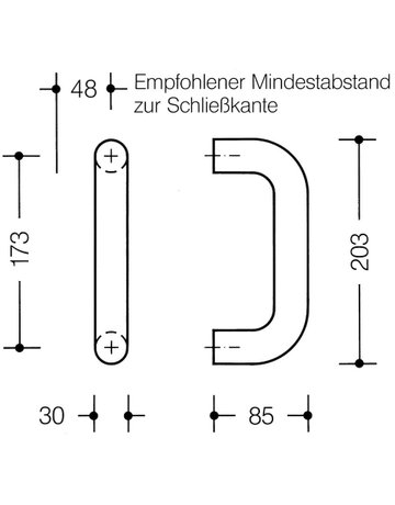 Bild Stoßgriff 550LT 550LT,BA173,felsgrau - Hewi-2