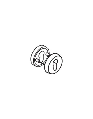 Bild Schutzrosetten-Satz 306.23XAES rd,12mm/PZ Edelstahl matt,TS63,1-68 - Hewi-1