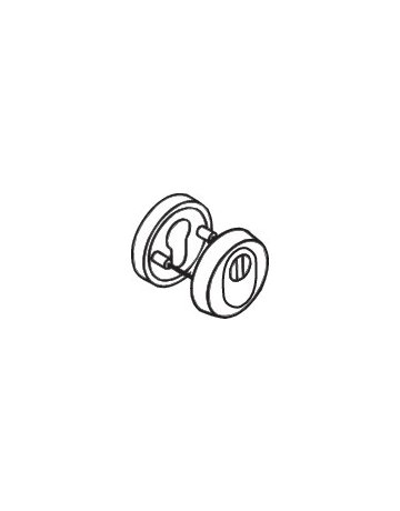 Bild Schutzrosetten-Satz 306.23XAESZ rd,14mm,ZA/PZ Edelstahl matt,TS38,1-43 - Hewi-1