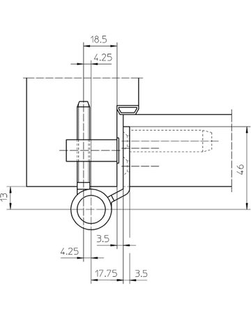 Bild Objektband VARIANT VN 3948/160 Ø22,5/120kg,edelstahl matt - SIMONSWERK-3