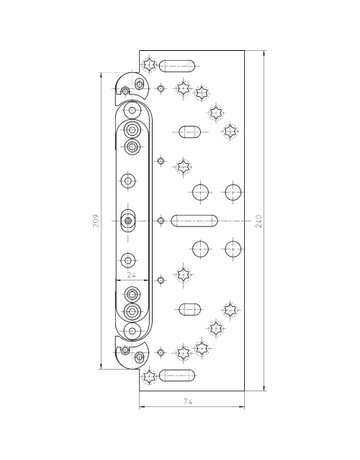 Bild Aufnahmeelement VARIANT VX 2502 3D N verzinkt - SIMONSWERK-2