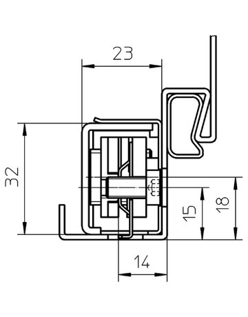 Bild Aufnahmeelement VARIANT VX 2511 3D verzinkt - SIMONSWERK-3