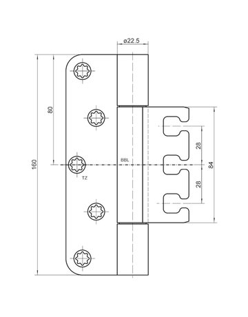 Bild Objektband VARIANT VX 7749/160-4/45 Care Ø22,5/100kg,edelstahl matt - SIMONSWERK-2