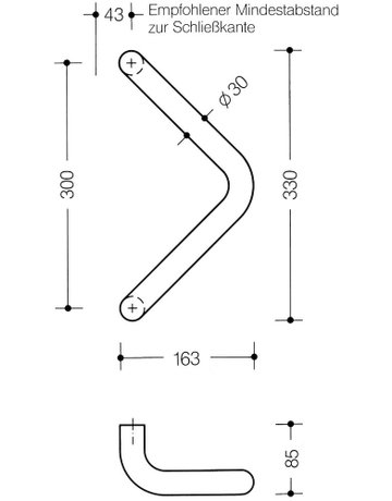 Bild Stoßgriff 550.300GKWLT 550.300GKWLT,BA300,felsgrau - Hewi-2