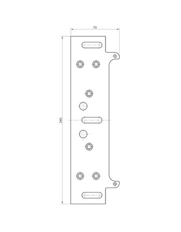 Bild ZT-Montageplatte,für Haltemagnet,Stahl Keep Close KCM 50 FZ,DIN Links-Rechts vz - SIMONSWERK-2