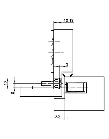 Bild Magnetplatte, KCM 50 /H FZ, kantig, edelstahl - SIMONSWERK-4