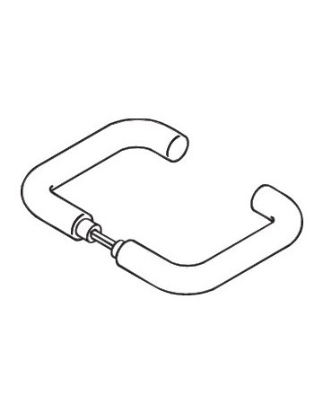 Bild Drückerlochteil 111.23RLT 8mm,anthrazitgrau - Hewi-1