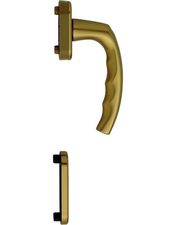 Bild Fenstertür- Halbgarnitur, Profilzylinder gelocht, Atlanta 0530/U26/49PNS, Nockendurchmesser 10, Aluminium bronzefarbig - HOPPE-0