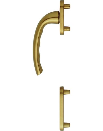 Bild Fenstertür- Halbgarnitur, Profilzylinder gelocht, Tôkyô 0710RH/66N/66NS, Nockendurchmesser 10, Aluminium bronzefarbig - HOPPE-0