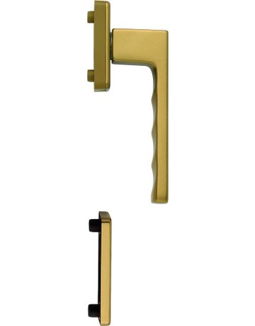 Bild Fenstertür- Halbgarnitur, Profilzylinder gelocht, Toulon 0737/U34/51PNS, Nockendurchmesser 10, Aluminium bronzefarbig - HOPPE-0