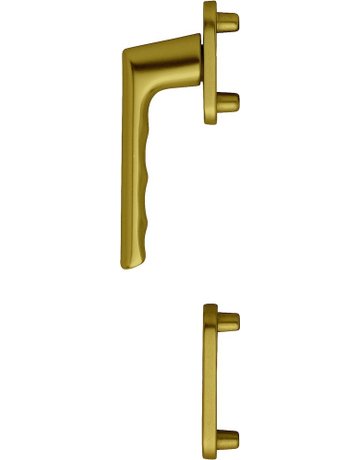 Bild Fenstertür- Halbgarnitur, Profilzylinder gelocht, Brest 0739/66N/66NS, Nockendurchmesser 10, Aluminium bronzefarbig - HOPPE-0