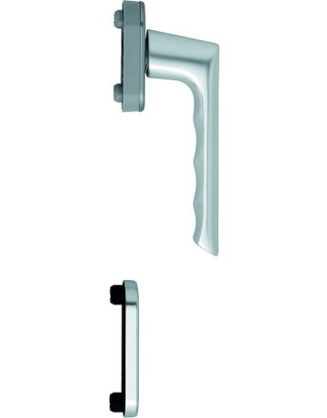 Bild Fenstertür- Halbgarnitur, Profilzylinder gelocht, Brest 0739/U26/49PNS, Nockendurchmesser 10, Aluminium naturfarbig - HOPPE-0