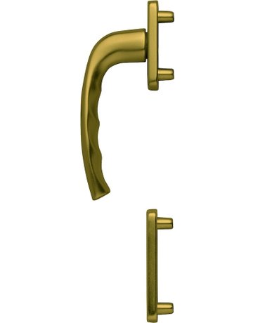 Bild Fenstertür- Halbgarnitur, Profilzylinder gelocht, New York 0810/961N/962NS, Nockendurchmesser 10, Aluminium bronzefarbig - HOPPE-0