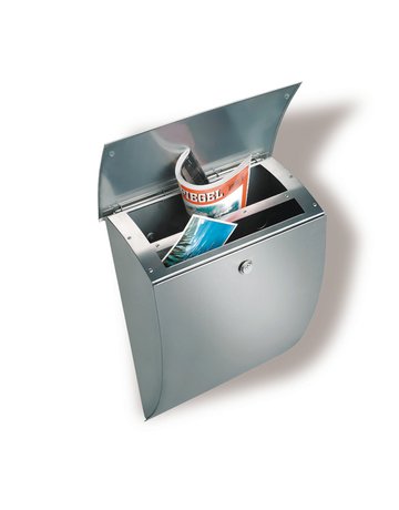 Bild Briefkasten Milano 3843 ES,Edelstahl abschließbar,edelstahl matt gebürstet - BURG WÄCHTER-2