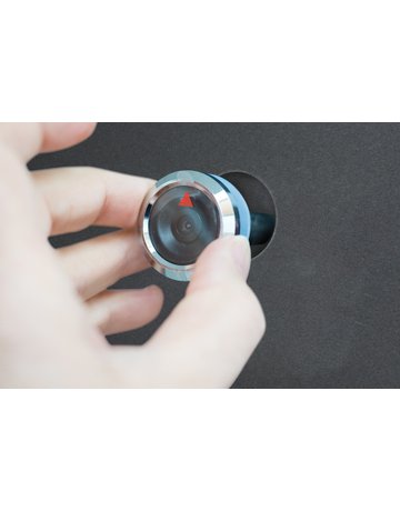 Bild WET-Türspion,Door eGuard,DG 8100,105° Bohr Ø 14-22mm,weiß lackiert - BURG WÄCHTER-1