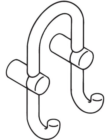 Bild Garderoben-Mantelhaken 801.90.040,reinweiß, durchgefärbt - Hewi-1