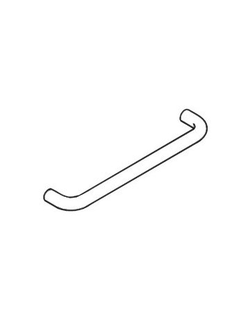 Bild Möbel- Bügelgriff, 548.13.192, Durchmesser 13x 192mm, Höhe 38mm, reinweiß, durchgefärbt - Hewi-1