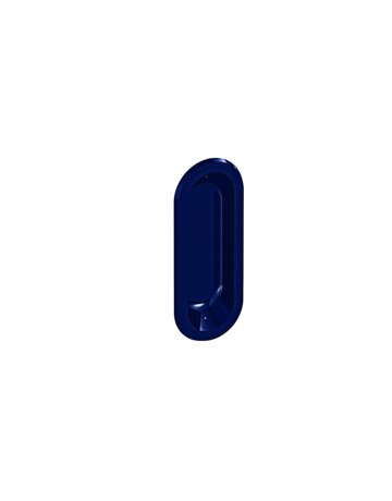 Bild Möbel- Muschelgriff, 542, Breite 38mm, Höhe 12mm, oval, stahlblau - Hewi-0