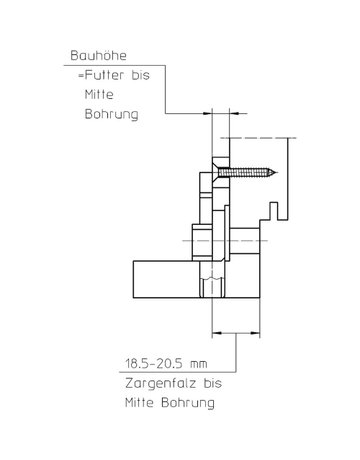 Bild Aufnahmeelement VARIANT V 3633 tiefschwarz,RAL 9005 - SIMONSWERK-2