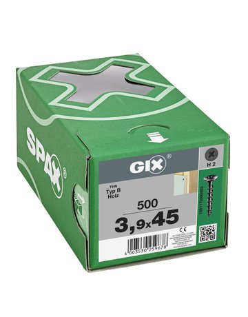 Bild Trockenbauschraube GIX-B Trompetenk 3,9x45mm,Grobgw,Kreuzschlitz H2,sw phos - SPAX-2