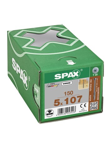 Bild Universalschraube Tellerkopf 5x107mm,Teilgw,Innensechsrund T20,WIROX - SPAX-2