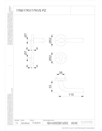 Bild Maribor 1766/17KV/17KVS Rosette ,PZ,8,F1,TS37-42 - HOPPE-1