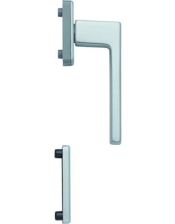 Bild Fenstertür- Halbgarnitur, Profilzylinder gelocht, Austin 0769/U34/51PNS, Nockendurchmesser 10, Aluminium naturfarbig - HOPPE-0