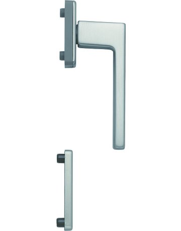 Bild Fenstertür- Halbgarnitur, Profilzylinder gelocht, Austin 0769/U34/51PNS, Nockendurchmesser 10, Aluminium edelstahloptik matt - HOPPE-0