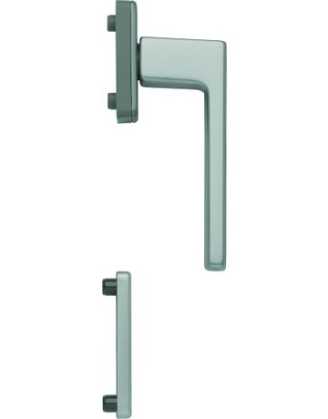 Bild Fenstertür- Halbgarnitur, Profilzylinder gelocht, Austin 0769/U34/51PNS, Nockendurchmesser 10, Aluminium stahlfarbig - HOPPE-0