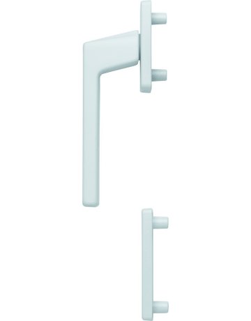 Bild Fenstertür- Halbgarnitur, Profilzylinder gelocht, Austin 0769FA/51N/51NS, Nockendurchmesser 10, Aluminium verkehrsweiß - HOPPE-0